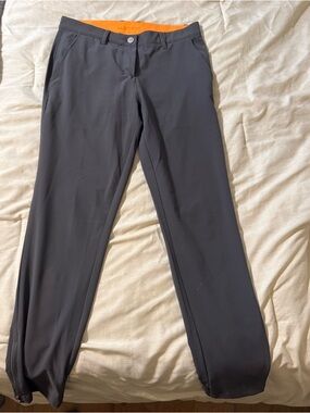 Men's Black Dress Pants with Orange Waistband - Mierde